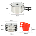 Outdoor Cook Set voor camping met 3 personen